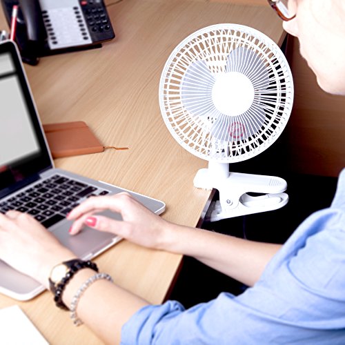 Duronic FN15 Ventilator ist ein kompakter und leiser Ventilator mit 2 Geschwindigkeiten, einen flexiblen Kopf und 20 cm Durchmesser - 5