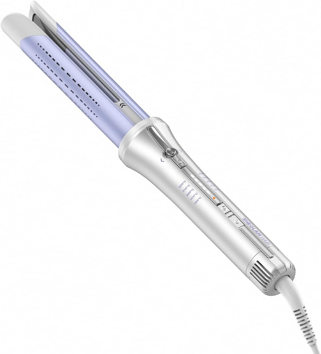 SHEGLAM 25mm Rizador Automático One Touch con Aire Frío – Rizos de Larga Duración para Estilos Bounce u Ondulados, Bajo Riesgo de Quemaduras, Calentamiento Rápido para Cabello de Medio a Largo (25mm)