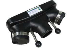 DOCTOR SAN - SANIERUNGSTECHNIK Dreifachverteiler Schlauchverteiler 3-fach Luftverteiler für Radialgebläse Bauventilatoren Schlauchanschluss Ø 63mm