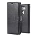 Produktbild LG G5 Hülle, Aomo LG G5 Leder Mappen Kasten Abdeckung [Buch-Art] [Card Slot] [Flip Case] [Standplatz Hülle] PU Leder Schutz Phone Case für LG G5 2016-Schwarz