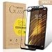 Produktbild XvDsu Xiaomi Pocophone F1 Panzerglas Schutzfolie,[2 Stück][Full Glue Full Coverage] 9H Härte gehärtetes Glas Handy Schutzfolie High Definition Klarheit Bubble Free DisplayschutzfolienSchwarz