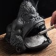 Inara Creation Gorilla Cigarette Ashtray Smoking for Home, Office and Bar (Black)