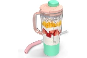25 oz mixer kopp ersättning för Ninja BlendBOSS, resetumlare med sip & tätningslock, kompatibel med Ninja DB301 DB351 mixer (