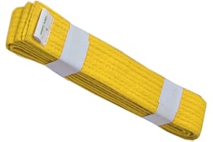 IBEX Kids Adults Martial Arts Taekwondo Karate Belts, 215 to 300cm (Green, Orange, Purple, Red, Yellow, White)