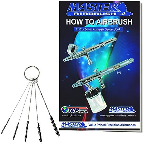 BuyinCoins 5 Tattoo Machine Tube Grip Tip Cleaning Brushes Set