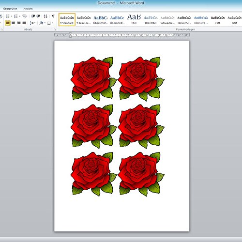 2 Blatt Special FX Tattoofolien für Inkjet/Tintenstrahl- und Laserdrucker DIN A4 - 2