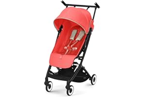 CYBEX Gold Sillita de paseo Libelle con sistema de arnés One-Pull, De 6 meses a 4 años aprox (máx. 22 kg), Ligero (sólo 6 kg), Hibiscus Red (Rojo)