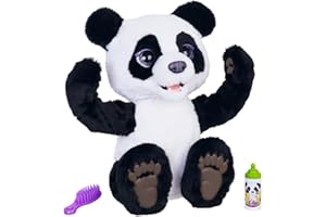 FurReal Friends - Peluche Interactive Cubby - Plum, le Panda Curieux - Version française