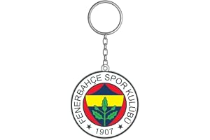 Nyckelbricka med Fenerbahce-motiv, för bil, motorcykel, nyckelhänge fotboll Turkiet som en gåva för män, kvinnor och barn.