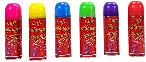 Lot 6 - Aerosol Bomb Wire Coil 250ml Assorted Colors - Quality COOLMINIPRIX®