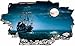 Produktbild DesFoli Piraten Schiff Pirates 3D Look Wandtattoo 70 x 115 cm Wand Durchbruch Wandbild Sticker Aufkleber C243
