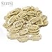 Neitsi® 50PCS Clip for Hair Extensions Wigs I SHAPE U SHAPE Metal Hair Snap Clips DIY (Yellow#, I shape--2.3cm)