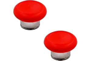 ANGLEPINGPING 2 Pcs Metal Short Thumbsticks Replacement for Xbox Elite Series 2 Controllers, Accessories for Elite Series 2 Controller Replacement Thumbsticks for Xbox Elite Series 2 Controllers (Red)