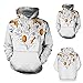 Produktbild Hanomes Herren Pullover,Lovers 'Casual Winter Mode Weihnachten Druck Sweatshirt Casual Pullover Lose Kapuzenpullover mit Tasche Pullover