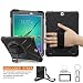 Produktbild sumsung Galaxy Tab S2 9,7 Fall, braecn Heavy Duty Fullbody Robuste PC Silikon Schutzhülle mit tragbar Schulterriemen integrierte Handschlaufe/Standfunktion für Samsung Galaxy Tab S2 24,6 cm sm-t810 T815 (BLACK)