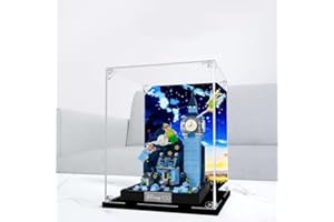 FYHCY Acrylic Display Case for Lego 43232 Peter Pan and Wendy Fly over London Dustproof Display Box Compatible with Lego 43232 Display Case (Lego Model Not Included) 3MM
