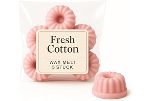 Duftmelt ❥ Duftwachs 5er Set Duftkerzen | Raumduft für die Aromalampe ❥ (Cotton Fresh)