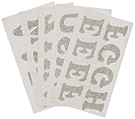 Simplicity Glitter Iron-On Letters, Silver