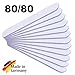 NAILFUN 12 White/Purple Nail Files - Grit 80/80