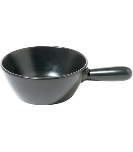 Alessi MAMI Fondue Topf Bourguignonne - Edelstahl 18/10 Mit Holzgriff