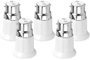 ZERODIS B22 mâle vers E27 Ampoule prise femelle adaptateur convertisseur, 5 pcs lumière guides de pied de lampe Aucun risque d'incendie