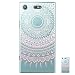 Produktbild HopMore Sony Xperia XZ1 Compact Hülle Silikon Transparent Durchsichtig Clear Design Muster Bumper Slim Handyhülle Tasche Schale Hüllen Case Cover pour Xperia XZ1 Compact -- Rosa Mandala