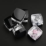 RUIMIO Glitzer Lidschatten Augen und Nagel Glitzer Puder  inkl 2 Kleber  mit Lidschattenpinsel 6 Farben - 