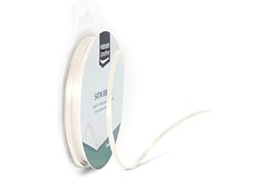 Vaessen Creative Wstążka, Biały, 3mm x 10 m