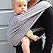 Yuda Baby Sling Elastic and Soft Baby Wrap for Birth to 3 yrs' Baby--100% Natural cotton (French Grey)
