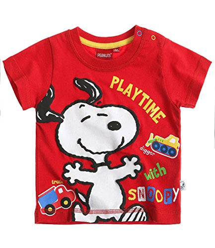 Snoopy Short Sleeve T-Shirt - red - 6M