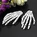 2pcs Personality Devil Skeleton Hand Bone Claw Hairpin Zombie Horror Hair Clip