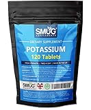 Potassium 200mg Tablets | 120 Pack | Can Contribute to Normal Blood Pressure, Nerve and Muscle Health and Electrolyte Balance