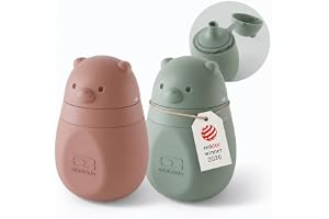 monbento – MB Yummy – förpackning med 2 återanvändbara silikonpåsar för barnmat – 150 ml – mjuka presspåsar för baby – BPA-fr
