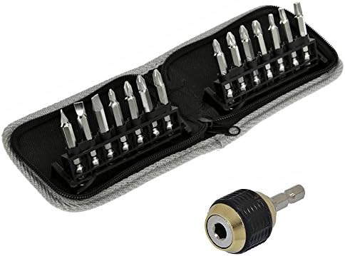 14pc Diamond Tipped Screwdriver Set + Quick Release Bit Holder