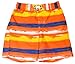 iXtreme Baby Boys Swimwear Brushed Stripe Swim Trunk, Orange 12M