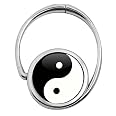 Accroche-Sac Pliable Yin & Yang Miss Kha - Noir Et Blanc, Taille Unique