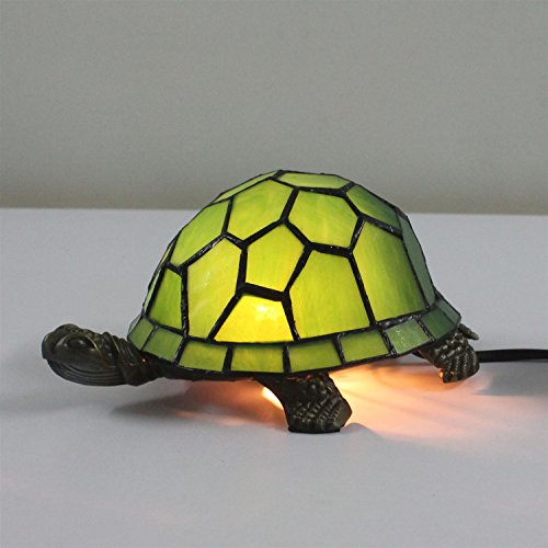 Preisvergleich Produktbild MILUCE Europäische kreative Bunte Schildkröte Schildkröte Cuckold Tisch Lampe Kinder Lampe Nacht Licht (Farbe : Grün)