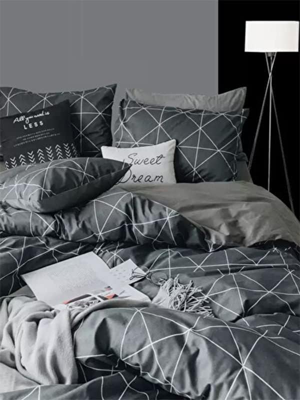 Mulberry Pandora Lastikli Çarşaflı Nevresim Takımı Çift Kişilik 200 * 220-Gri