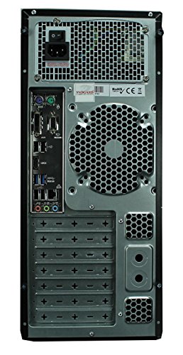 SNOGARD Officeline Komplett Set | Intel® Core i5-7400 4x 3000MHz Quad-Core, Intel HD Grafik, 8GB DDR4 RAM, 1000GB HDD, DVD±RW, Microsoft Windows 10 Pro | Advanced Multimedia Desktop Computer + HD Monitor + WLAN + Wireless Tastatur & Maus - 6