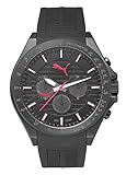 Puma Time Herren-Armbanduhr PU- Forward black red Analog Quarz Kautschuk PU104021001
