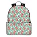 Produktbild College School Backpacks,Exquisite Hibiscus Blossom with Artistic Leaf Beach Paradise Petals Print,Casual Hiking Travel Daypack