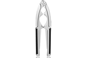 Tyqour Dziadek do orzechów włoskich, metalowy dziadek do orzechów włoskich z antypoślizgowym uchwytem, dziadek do orzechów laskowych, dziadek do orzechów włoskich, do wszystkich rodzajów orzechów