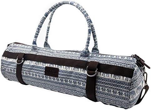 Kindfolk Yoga Mat Bags Carrier Patterned Canvas with Pocket and Zipper (Jubilee)