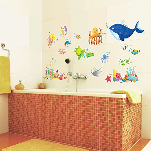 Decowall DW-1311 Unter dem Meer Wandsticker Wandaufkleber Wandtattoo Kinderzimmer - 2