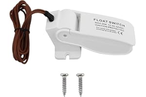 DasMorine Boat Bilge Pump Float Switch,Max:20A 12V-24V-32 V DC Ignition Protected for Using with Pumps Drawing up to 20 amps White
