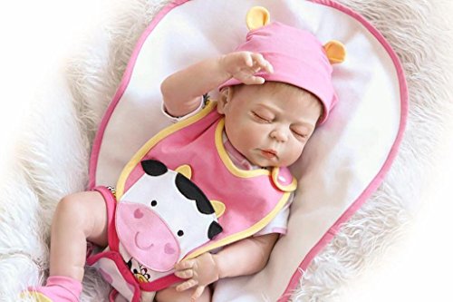 57cm Lifelike Interative Silicone Full Body Waterproof Sweet Dreamer Reborn Baby Girl Dolls