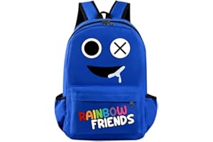 LYOVEU Rainbow Friends Backpack,Rainbow Friends School Bag,Schoolbag, School Lunch Bag,Shoulder Bag Unisex Kids Bags