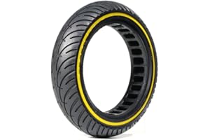 G.V.SHOP 1 Pneu Solide 8,5x2.0 Pouces pour Trottinette Électrique Comme Xiaomi M365 et PRO, Ducati, Lexgo, Vivobike, Caoutchouc de Roue Complète, Souple, Remplacement Avant/Arrière (Fluo1pcs)