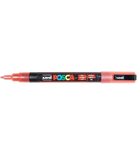 POSCA Marker PC-3M – Feine Rundspitze, Hellblau, Für Alle Oberflächen