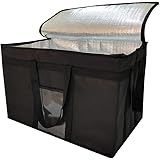 yongzhenlite XXXL-Larger isolierte Kühltaschen mit Reißverschluss, Wiederverwendbare Einkaufstaschen halten Lebensmittel heiß